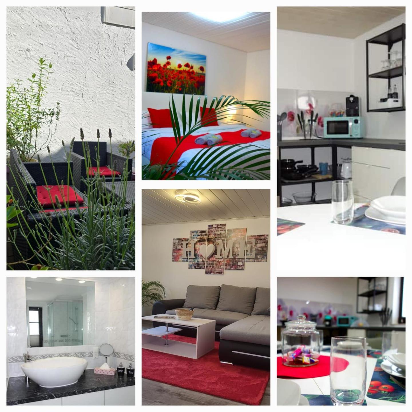 Happy-Homes Red - Up To 5 - Kueche - W-Lan - Netflix - Honig - Terrasse Altenstädt Exteriör bild